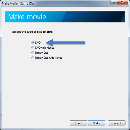 Make Movie DVD 