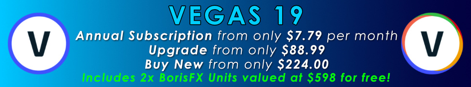 Vegas Edit 19 upgrade