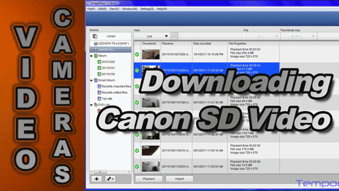 How to Download Video Files from a Canon SD Video Camera
