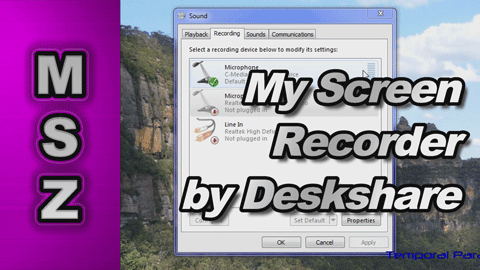 Deskshare - My Screen Recorder Settings and Tips