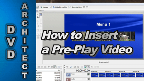 How to Insert an Intro Pre-Play Video before your DVD Menu appears