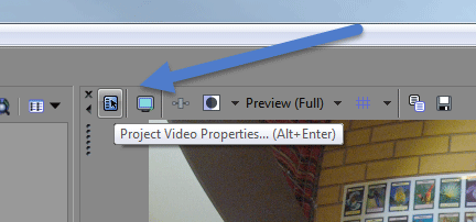 Project Properties Button