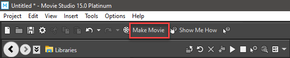 make movie button