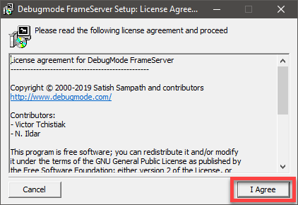 debug frameserver setup installer v3 1