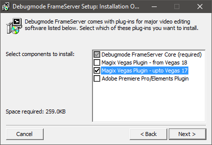 debug frameserver setup installer v3 2