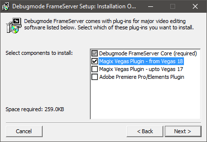debug frameserver setup installer v3 2b