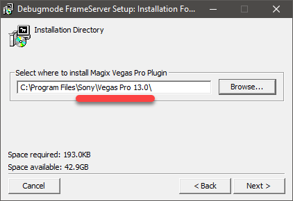 debug frameserver setup installer v3 sony vp 13