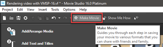 make movie button